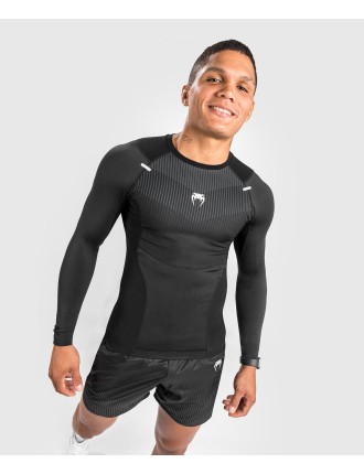 Top Choice Venum Biomecha Rashguard Long Sleeves - Black/Grey Fresh Release