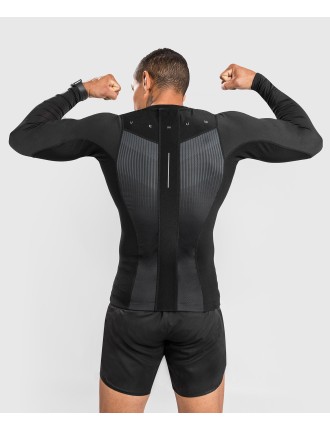 Top Choice Venum Biomecha Rashguard Long Sleeves - Black/Grey Fresh Release