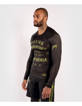 Top Choice Venum Boxing Lab Rashguard - Long sleeves - Black/Green On Hand Now