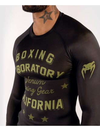 Top Choice Venum Boxing Lab Rashguard - Long sleeves - Black/Green On Hand Now