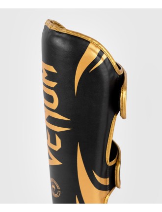 Top Choice Venum Challenger Standup Shin Guards - Black/Gold Latest Edition