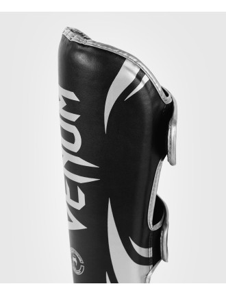 Top Choice Venum Challenger Standup Shin Guards - Black/Silver On Hand Now