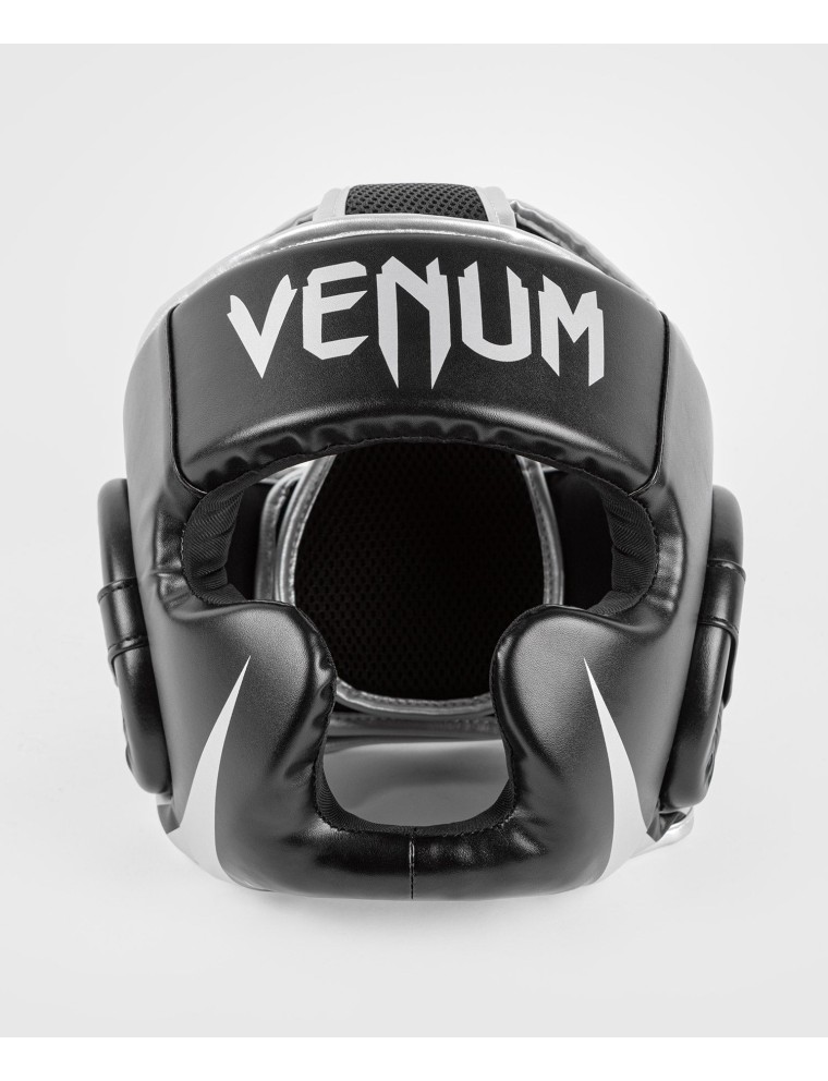 Top Choice Venum Challenger Headgear - Black/Silver Fresh Release