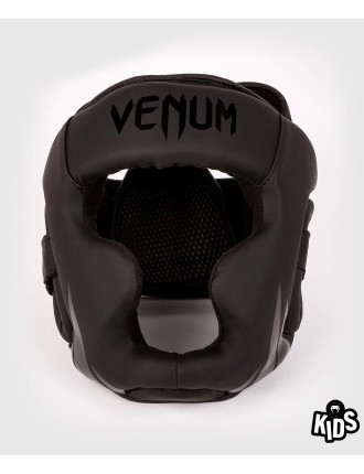 Top Choice Venum Challenger Kids Headgear - Black/Black Limited Stock