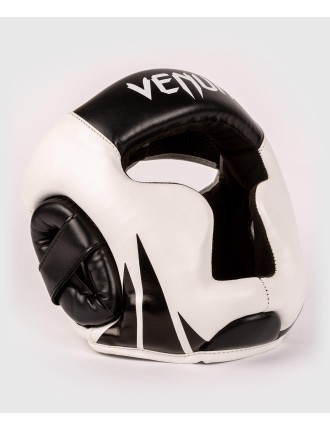 Top Choice Venum Challenger Kids Headgear - Black/White Immediate Availability