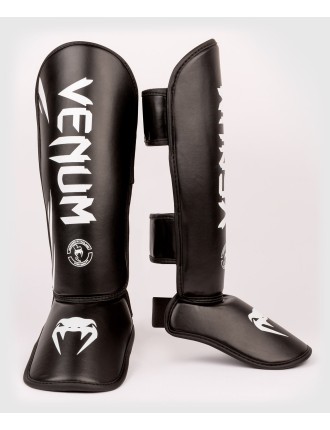 Top Choice Venum Challenger Kids Shin Guards - Black/White In Stock