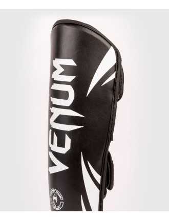 Top Choice Venum Challenger Kids Shin Guards - Black/White In Stock