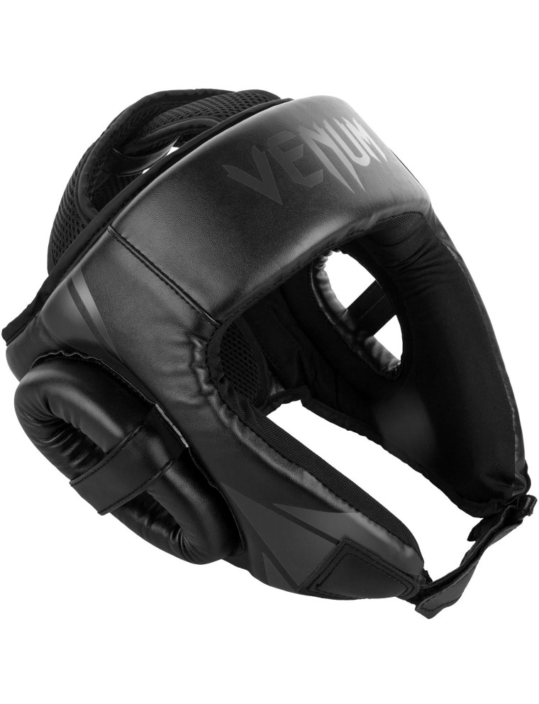 Top Choice Venum Challenger Open Face Headgear - Black/Black Available for Immediate Shipping