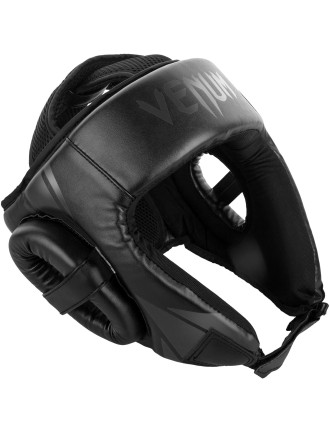 Top Choice Venum Challenger Open Face Headgear - Black/Black Available for Immediate Shipping