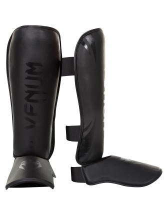 Top Choice Venum Challenger Standup Shin Guards - Matte/Black New Release