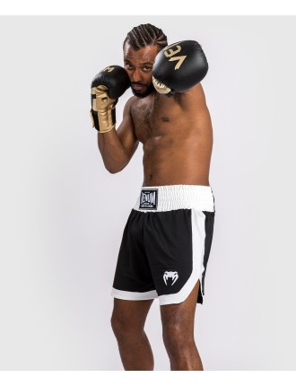 Top Choice Venum Classic Boxing Shorts - Black/White Fresh Release