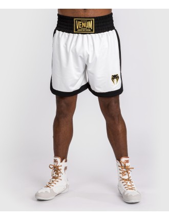 Top Choice Venum Classic Boxing Shorts - White/Black Limited Stock