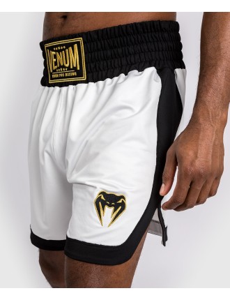 Top Choice Venum Classic Boxing Shorts - White/Black Limited Stock