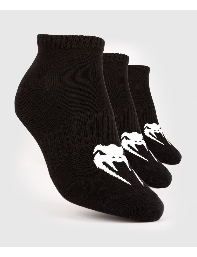 Top Choice Venum Classic Footlet Sock - set of 3 - Black/White New Stock