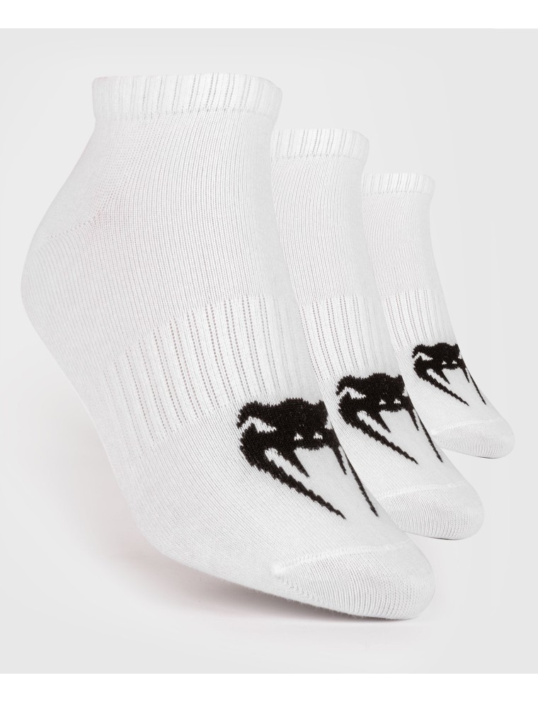 Top Choice Venum Classic Footlet Sock - set of 3 - White/Black Just In