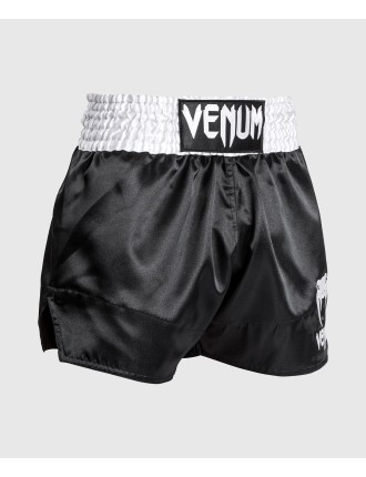 Top Choice Venum Classic - Muay Thai Short Black/White/White In Stock