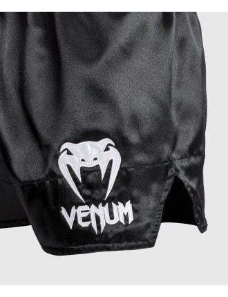 Top Choice Venum Classic - Muay Thai Short Black/White/White In Stock