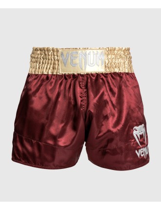 Top Choice Venum Classic Muay Tha? Short - Burgundy/Gold/White New Release