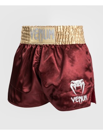 Top Choice Venum Classic Muay Tha? Short - Burgundy/Gold/White New Release