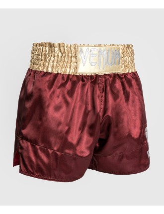 Top Choice Venum Classic Muay Tha? Short - Burgundy/Gold/White New Release