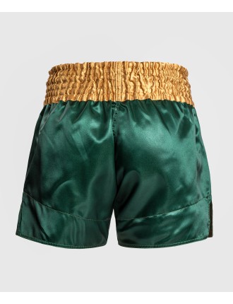 Top Choice Venum Classic Muay Tha? Short - Green/Gold/White Latest Edition