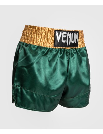 Top Choice Venum Classic Muay Tha? Short - Green/Gold/White Latest Edition