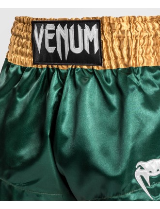 Top Choice Venum Classic Muay Tha? Short - Green/Gold/White Latest Edition