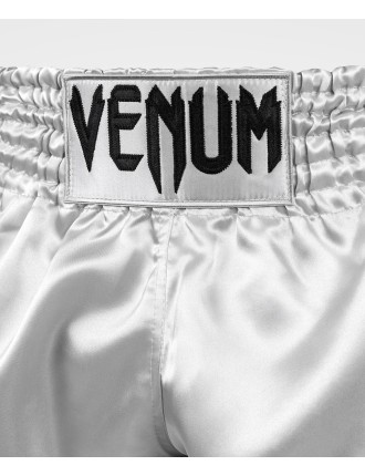 Top Choice Venum Classic Muay Thai Shorts - Silver/Black New Release