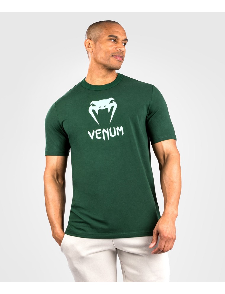 Top Choice Venum Classic T-Shirt - Dark Green/Turquoise Limited Stock