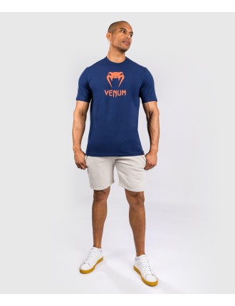 Top Choice Venum Classic T-Shirt - Navy Blue/Orange New Release