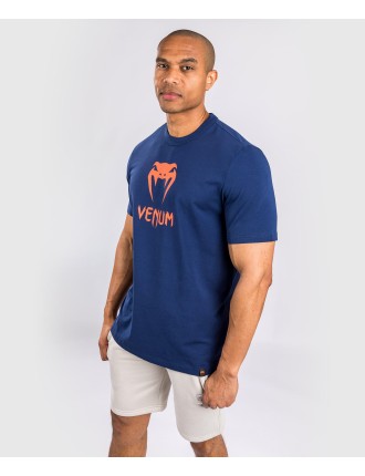 Top Choice Venum Classic T-Shirt - Navy Blue/Orange New Release