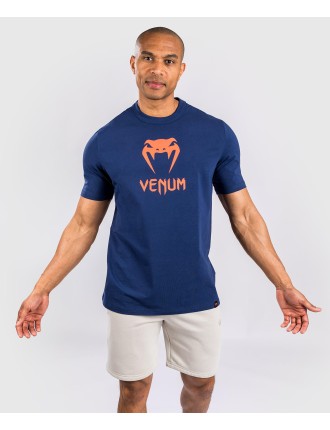 Top Choice Venum Classic T-Shirt - Navy Blue/Orange New Release