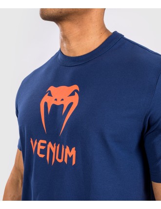 Top Choice Venum Classic T-Shirt - Navy Blue/Orange New Release