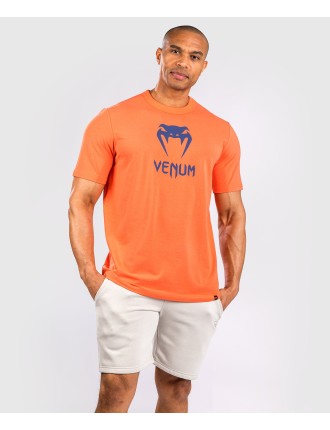 Top Choice Venum Classic T-Shirt - Orange/Navy Blue Ready for Shipment