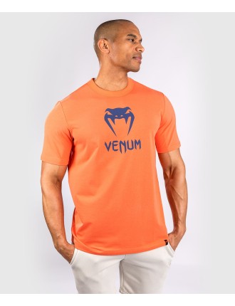 Top Choice Venum Classic T-Shirt - Orange/Navy Blue Ready for Shipment