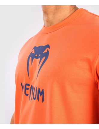 Top Choice Venum Classic T-Shirt - Orange/Navy Blue Ready for Shipment