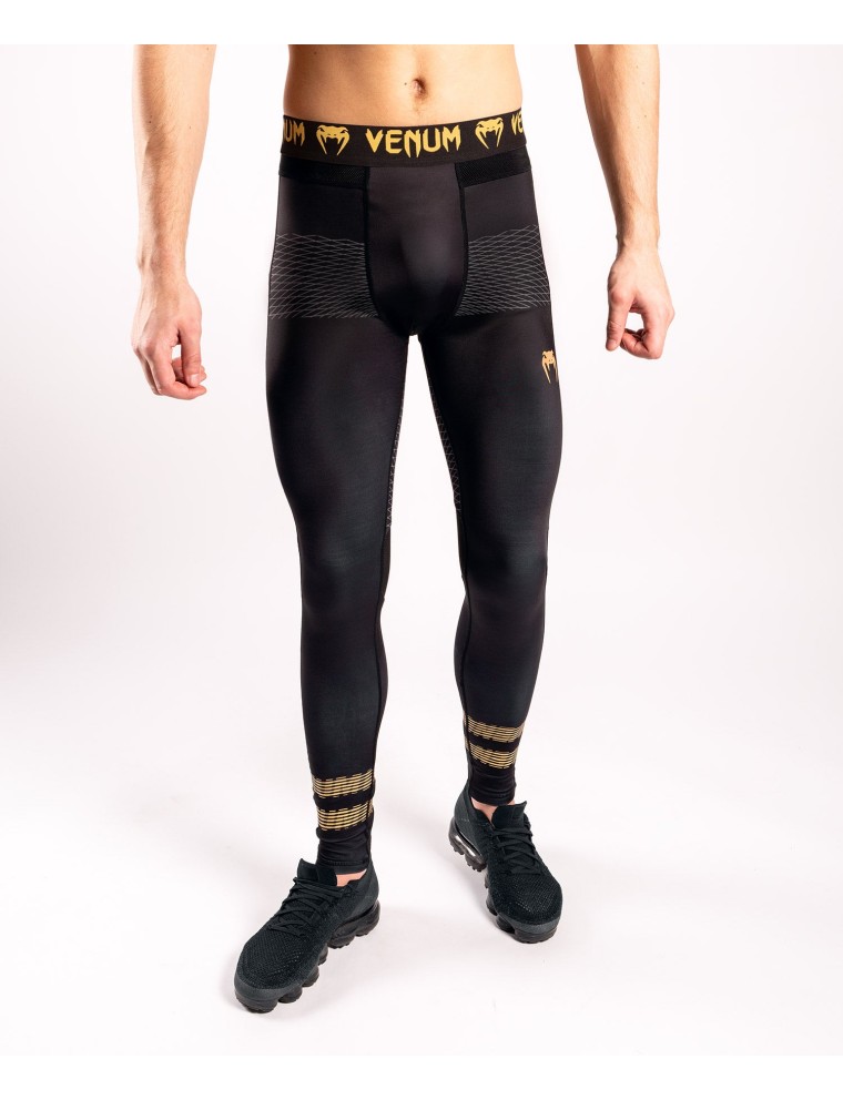 Top Choice Venum "Club 182" Compression Tights - Black/Gold New Stock