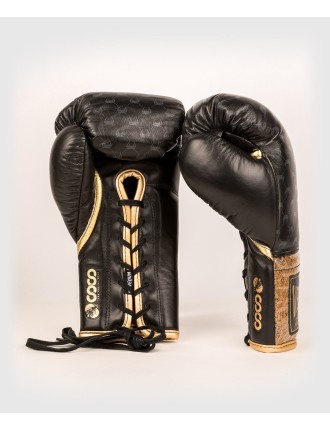 Top Choice Venum Coco Monogram Pro Lace Up Boxing Gloves - Intense Black On Hand Now