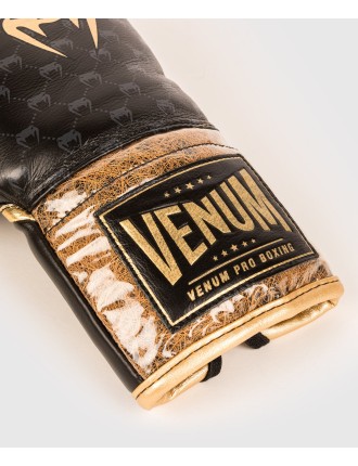 Top Choice Venum Coco Monogram Pro Lace Up Boxing Gloves - Intense Black On Hand Now