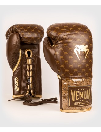 Top Choice Venum Coco Monogram Pro Lace Up Boxing Gloves - Grizzly Brown Fresh Release