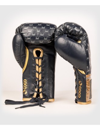 Top Choice Venum Coco Monogram Pro Lace Up Boxing Gloves - State Blue Immediate Availability