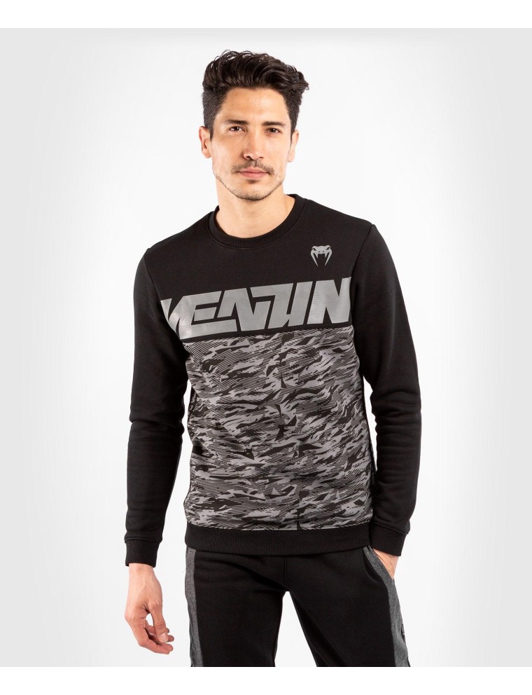 Top Choice Venum Connect Crewneck Sweatshirt - Black/Dark Camo New Collection