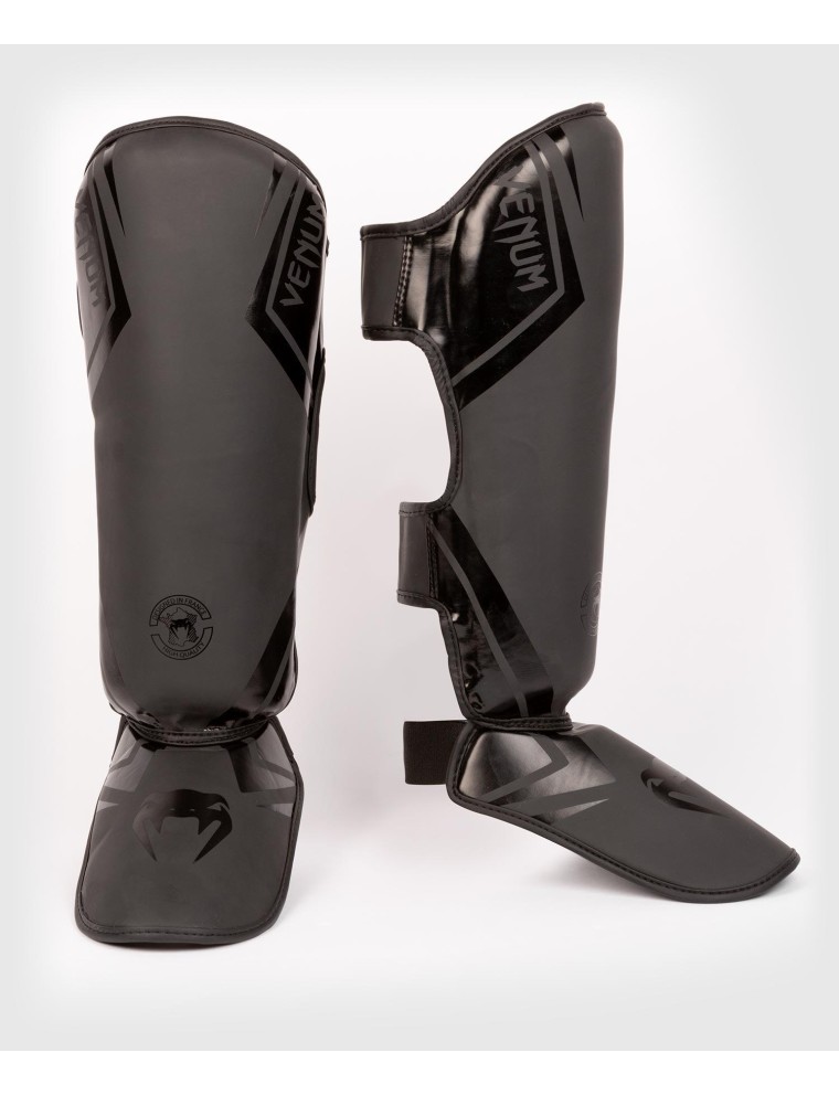 Top Choice Venum Contender 2.0 Shin Guards - Black/Black Limited Stock