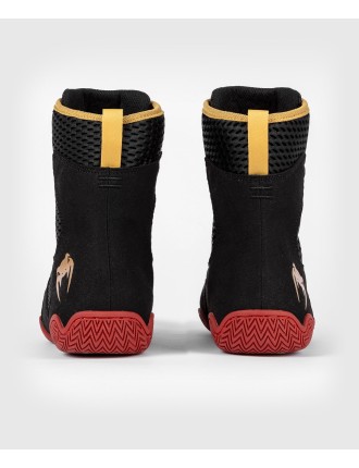 Top Choice Venum Contender Boxing Shoes - Black/Gold/Red Fresh Release