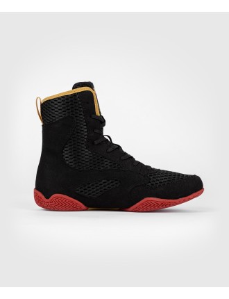 Top Choice Venum Contender Boxing Shoes - Black/Gold/Red Fresh Release