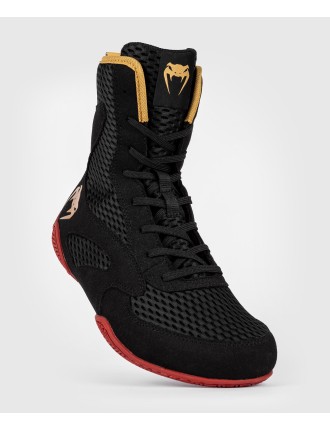 Top Choice Venum Contender Boxing Shoes - Black/Gold/Red Fresh Release