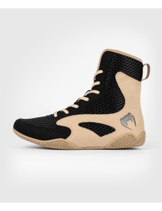 Top Choice Venum Contender Boxing Shoes - Black/Sand Limited Stock