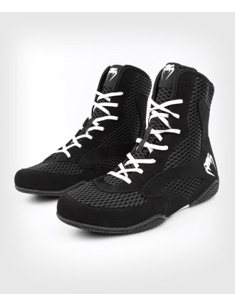 Top Choice Venum Contender Boxing Shoes - Black/White Immediate Availability