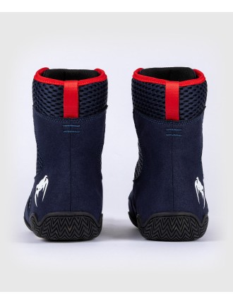 Top Choice Venum Contender Boxing Shoes - Navy Blue/Red Just Launched