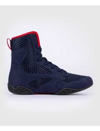 Top Choice Venum Contender Boxing Shoes - Navy Blue/Red Just Launched